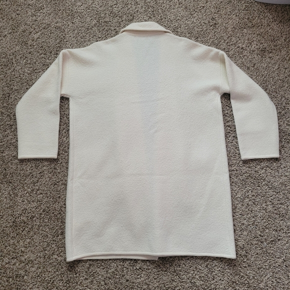 Madewell Courton Sweater Coat Ivory Cream 100% Merino Wool Size Small NWOT - Picture 6 of 6